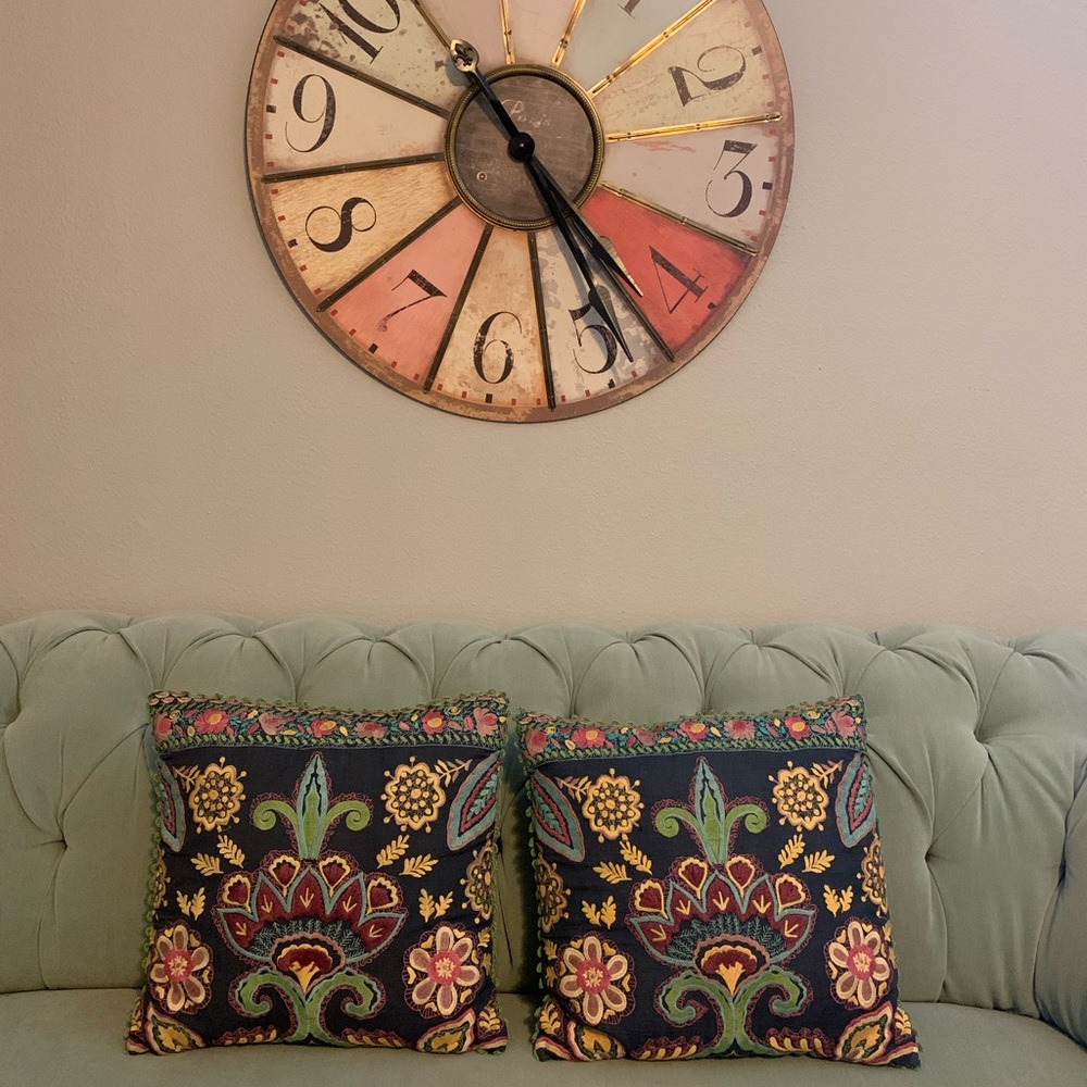 Set of 2 Anthropologie Decorative Pillows